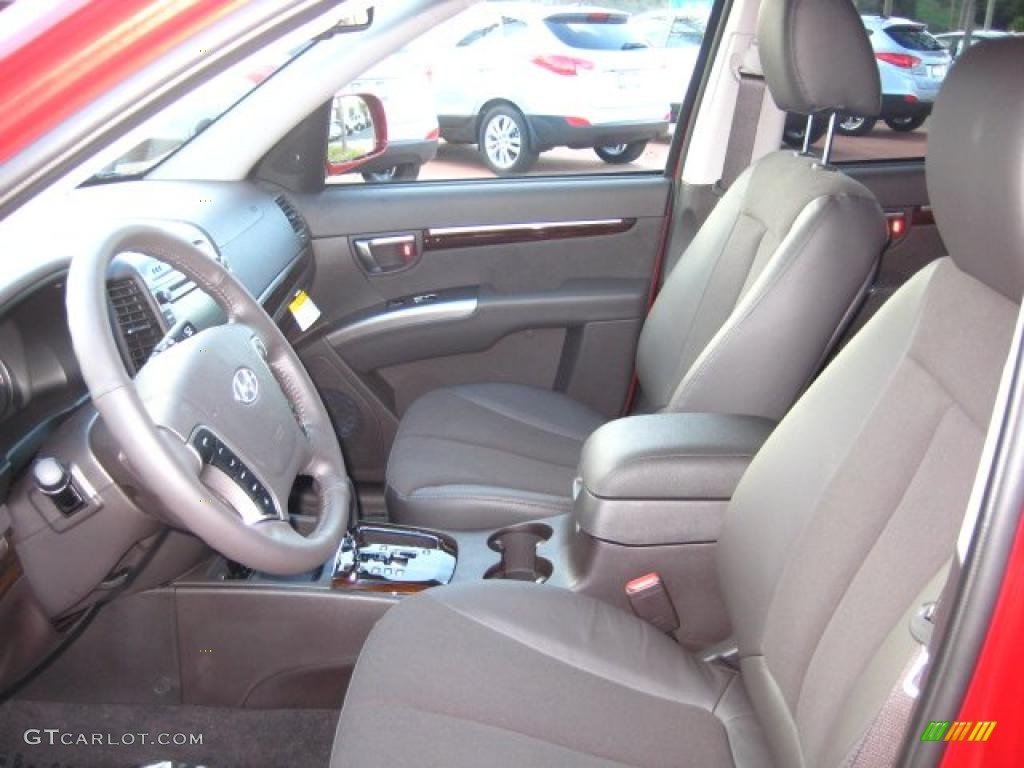 Cocoa Black Interior 2011 Hyundai Santa Fe SE Photo #42222880