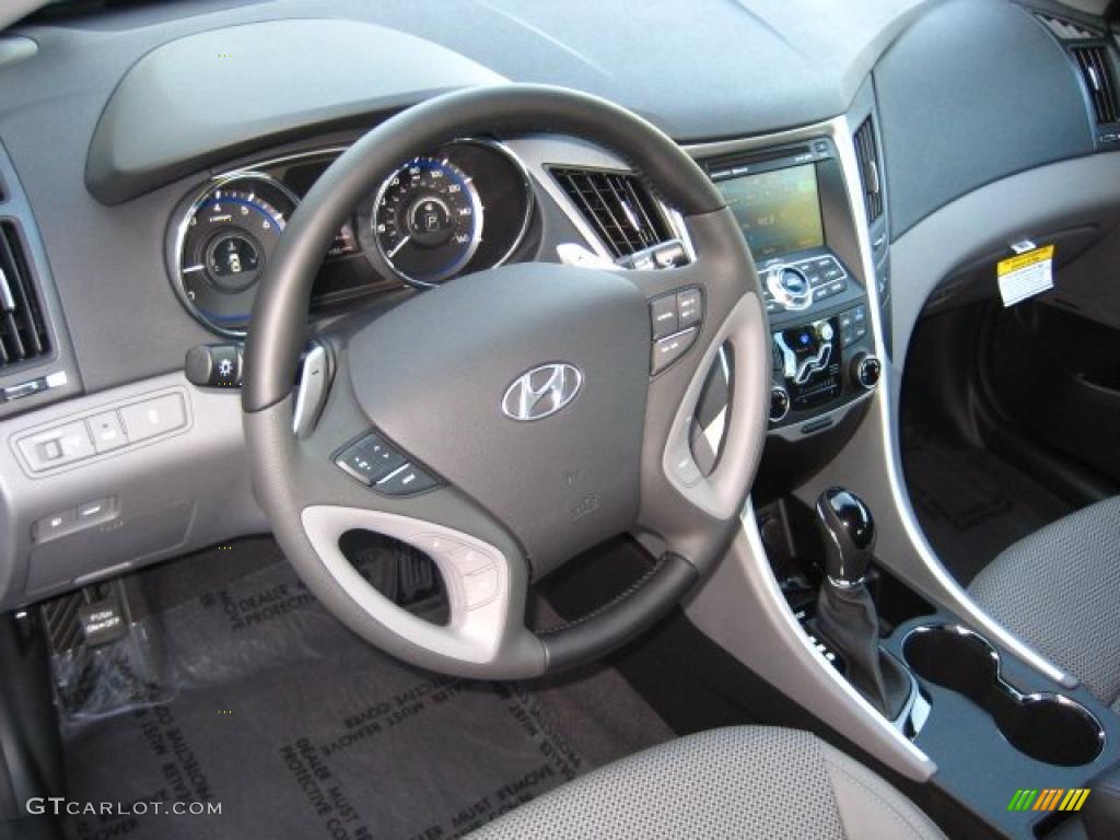 2011 Hyundai Sonata SE 2.0T Gray Dashboard Photo #42223156