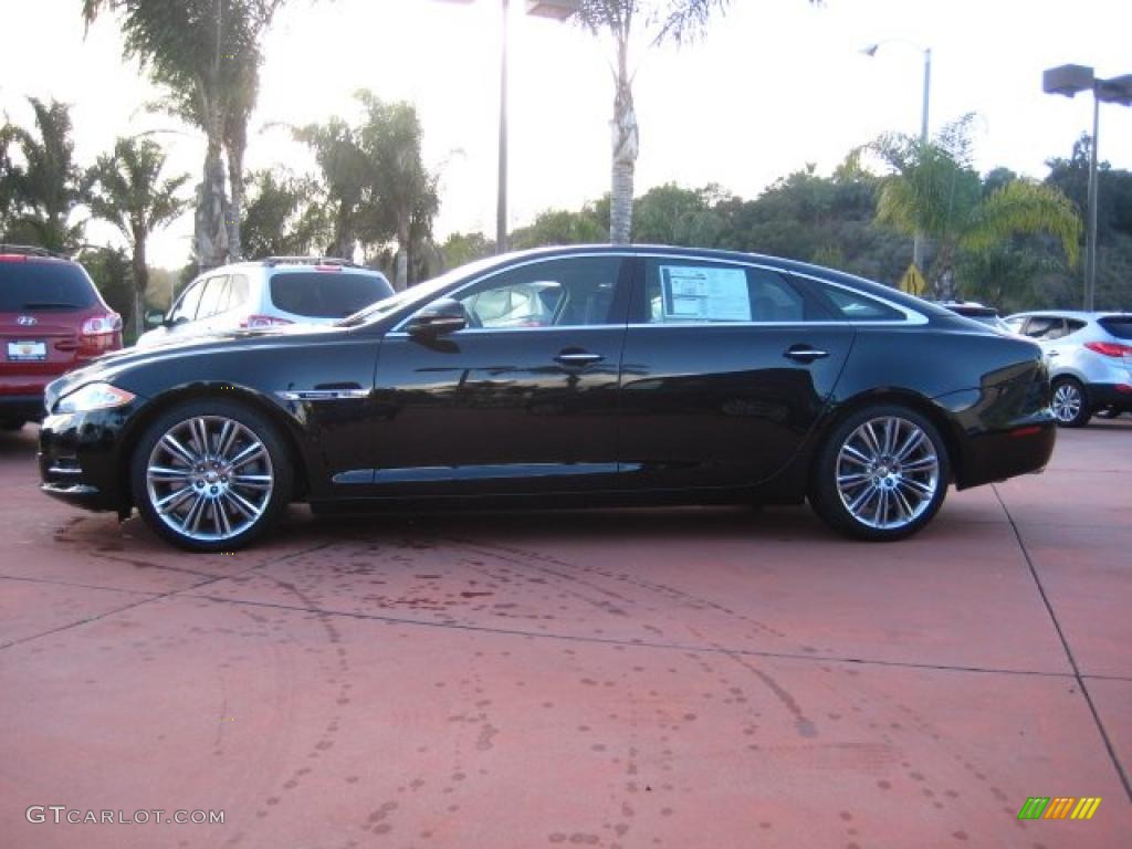Ebony Black 2011 Jaguar XJ XJL Supercharged Exterior Photo #42223212