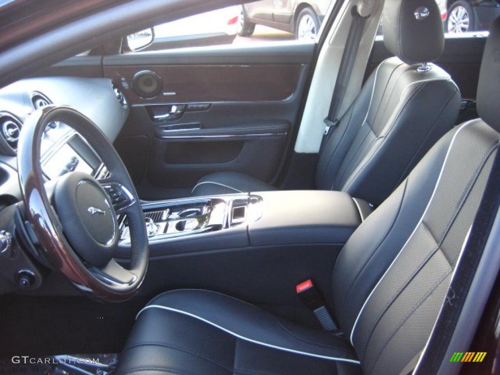 Jet Black/Ivory Interior 2011 Jaguar XJ XJL Supercharged Photo #42223256