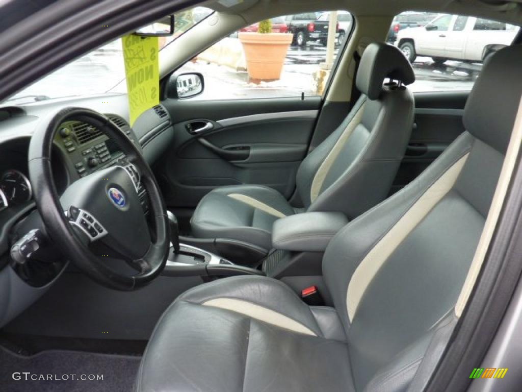 Slate Gray Interior 2004 Saab 9-3 Aero Sedan Photo #42223444