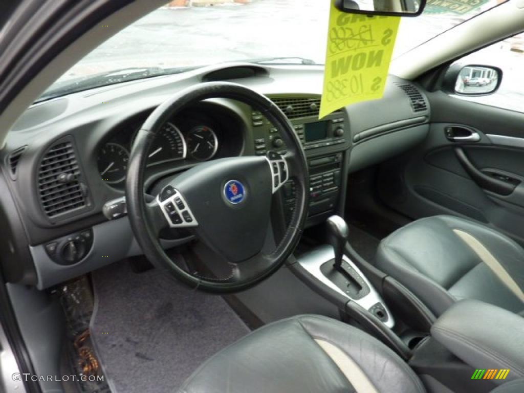 Slate Gray Interior 2004 Saab 9-3 Aero Sedan Photo #42223540