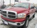 2006 Inferno Red Crystal Pearl Dodge Ram 1500 SLT Quad Cab 4x4  photo #1