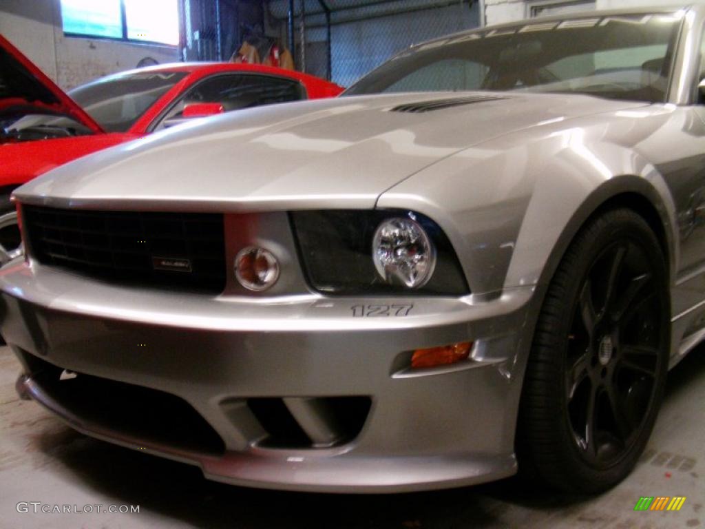 2008 Mustang Saleen S281 Supercharged Coupe - Vapor Silver Metallic / Charcoal Black photo #1