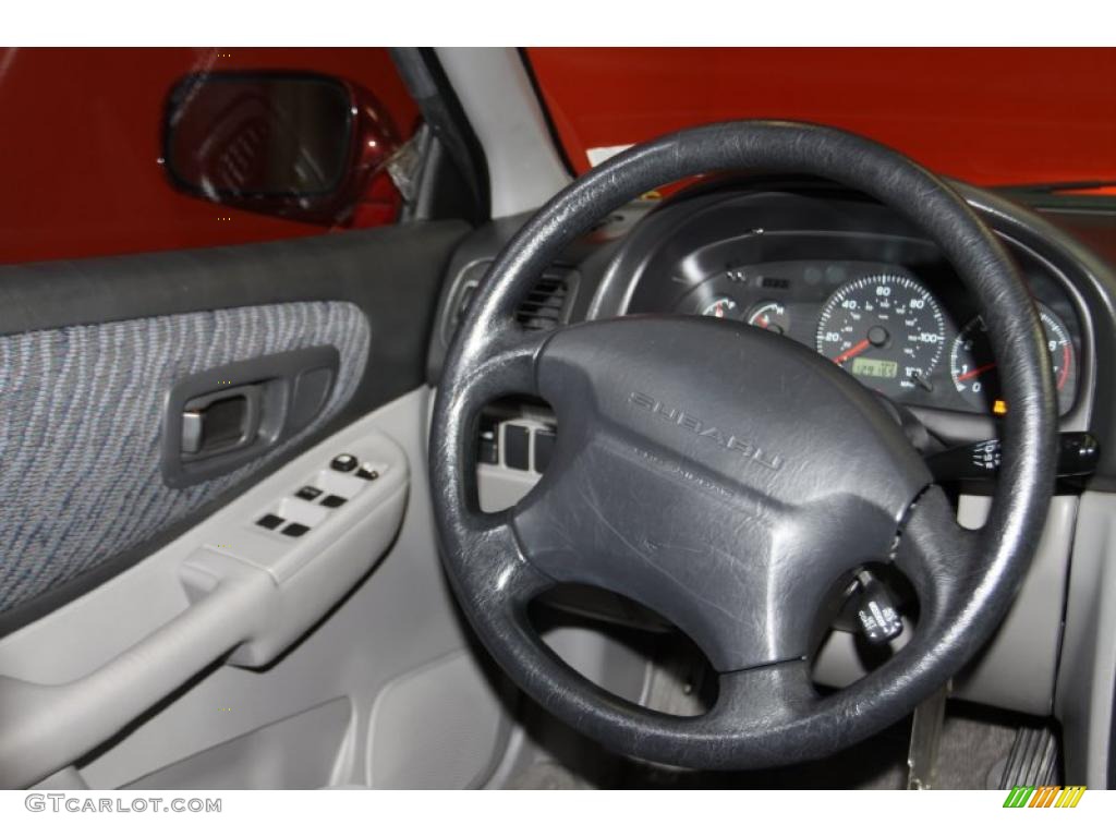 2000 Subaru Impreza Outback Sport Wagon Gray Steering Wheel Photo #42224184