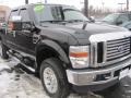 2008 Black Ford F350 Super Duty Lariat Crew Cab 4x4  photo #22