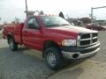 2005 Flame Red Dodge Ram 2500 ST Regular Cab 4x4 Chassis  photo #7