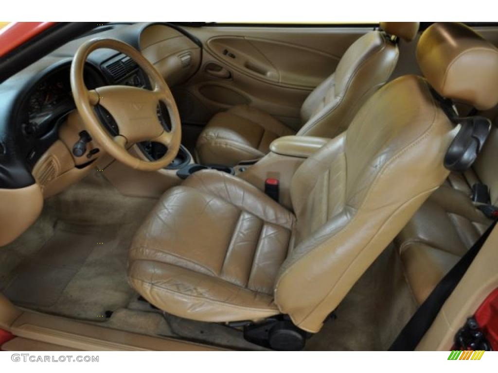 Saddle Interior 1998 Ford Mustang GT Coupe Photo #42230152