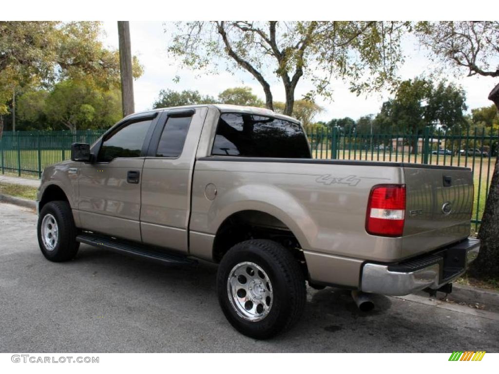 2005 F150 XLT SuperCab 4x4 - Arizona Beige Metallic / Tan photo #6