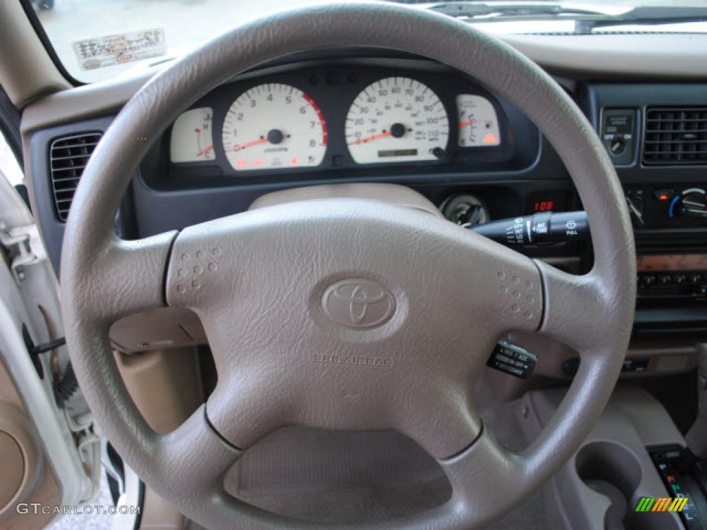 2004 Toyota Tacoma V6 PreRunner Xtracab Oak Steering Wheel Photo #42230556
