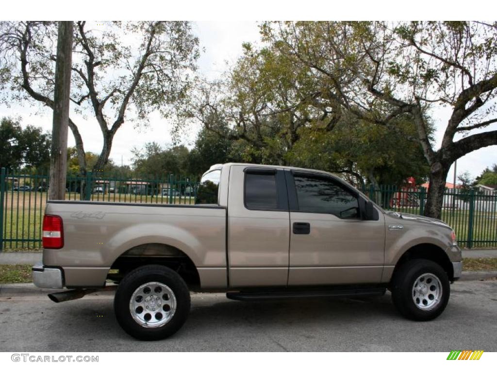 2005 F150 XLT SuperCab 4x4 - Arizona Beige Metallic / Tan photo #10