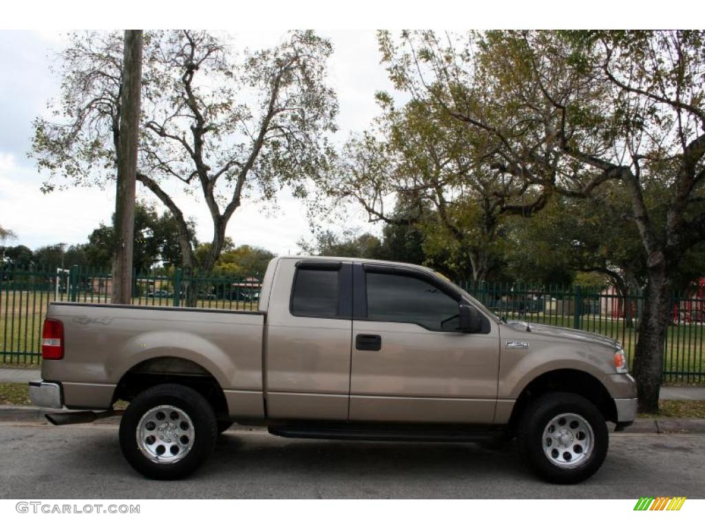 2005 F150 XLT SuperCab 4x4 - Arizona Beige Metallic / Tan photo #11