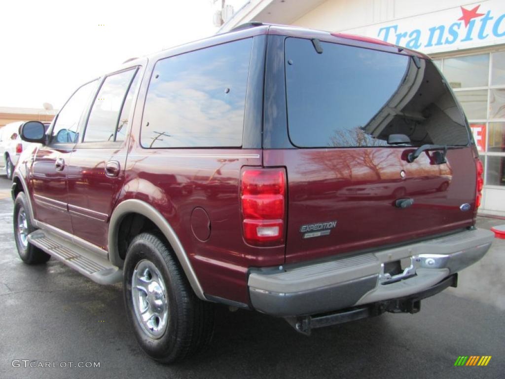 2001 Expedition Eddie Bauer 4x4 - Dark Toreador Red Metallic / Medium Parchment photo #2