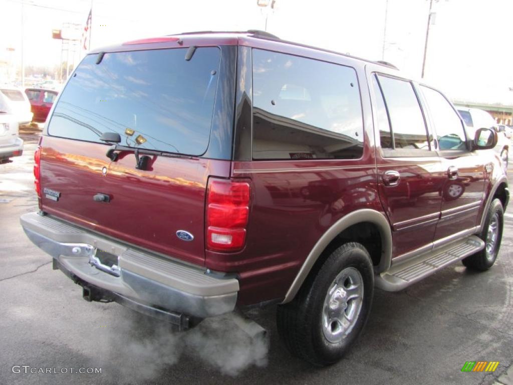 2001 Expedition Eddie Bauer 4x4 - Dark Toreador Red Metallic / Medium Parchment photo #14