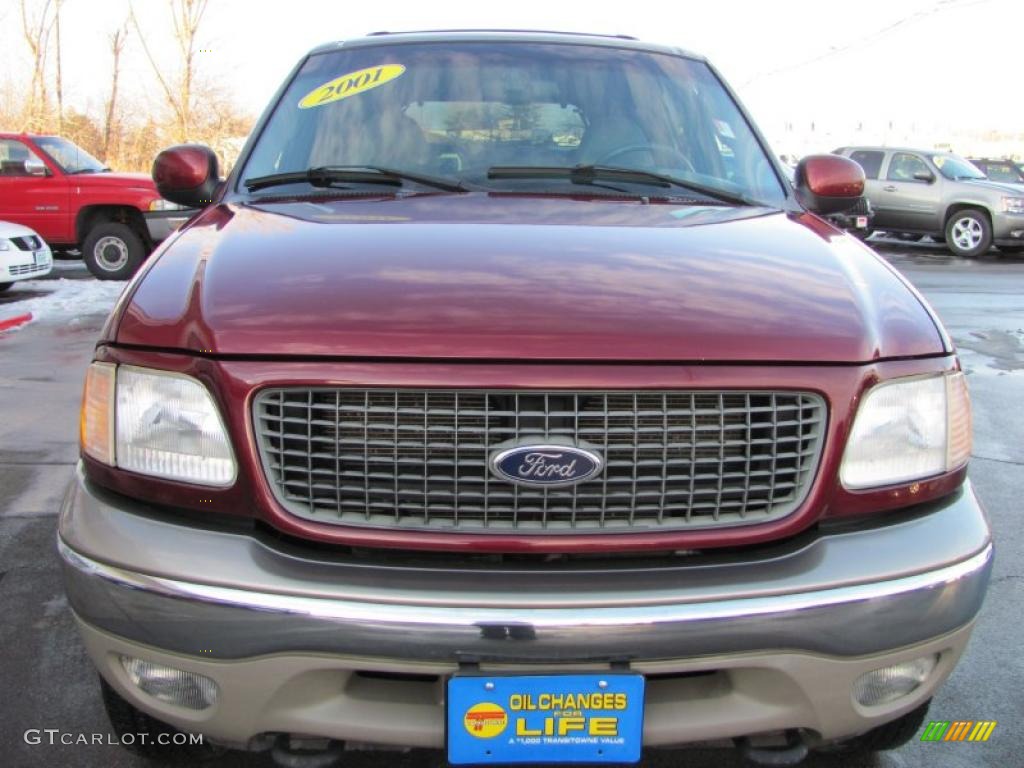 2001 Expedition Eddie Bauer 4x4 - Dark Toreador Red Metallic / Medium Parchment photo #17