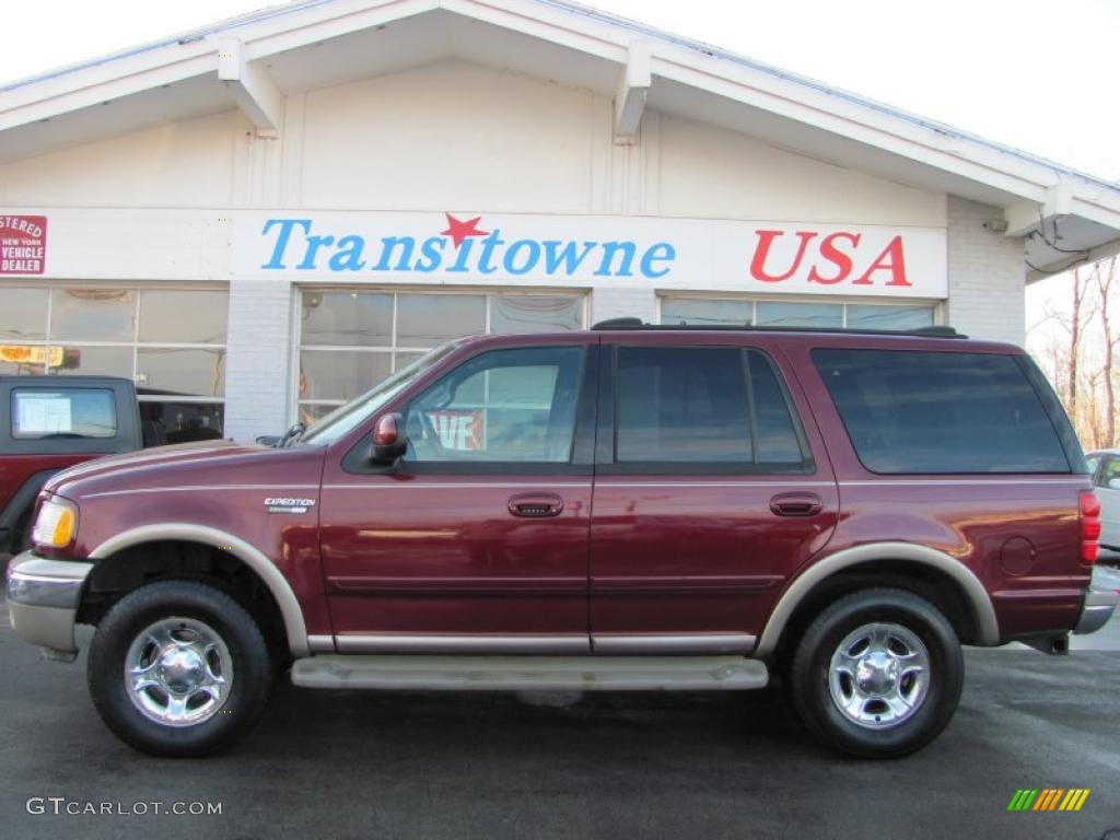 2001 Expedition Eddie Bauer 4x4 - Dark Toreador Red Metallic / Medium Parchment photo #19