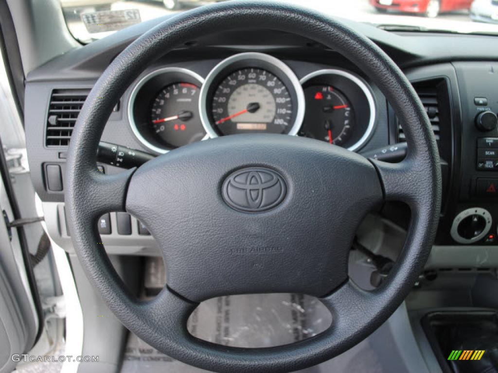 2009 Toyota Tacoma PreRunner Access Cab Graphite Gray Steering Wheel Photo #42232060