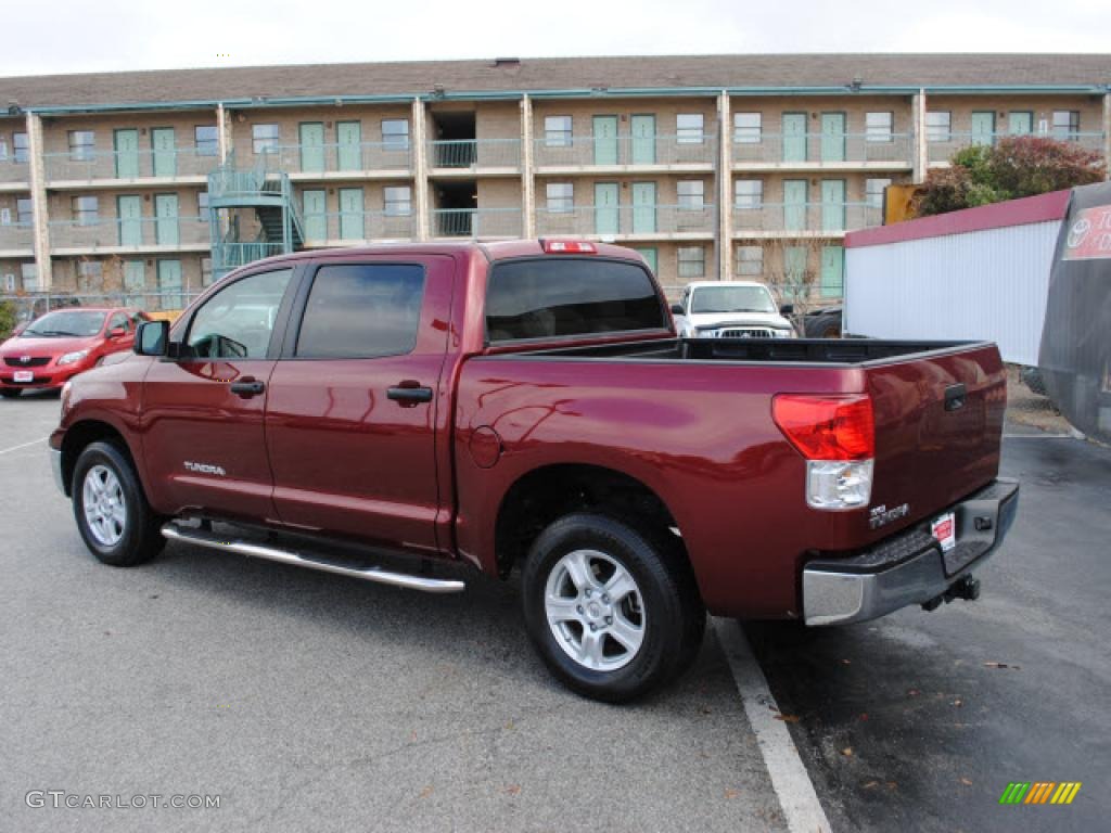 2010 Tundra CrewMax - Salsa Red Pearl / Sand Beige photo #3