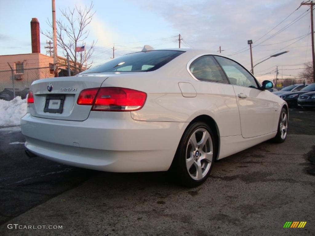 2008 3 Series 328xi Coupe - Alpine White / Cream Beige photo #4