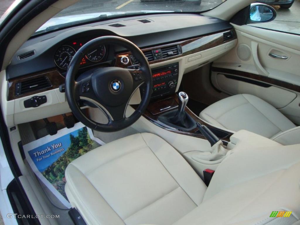 2008 3 Series 328xi Coupe - Alpine White / Cream Beige photo #5