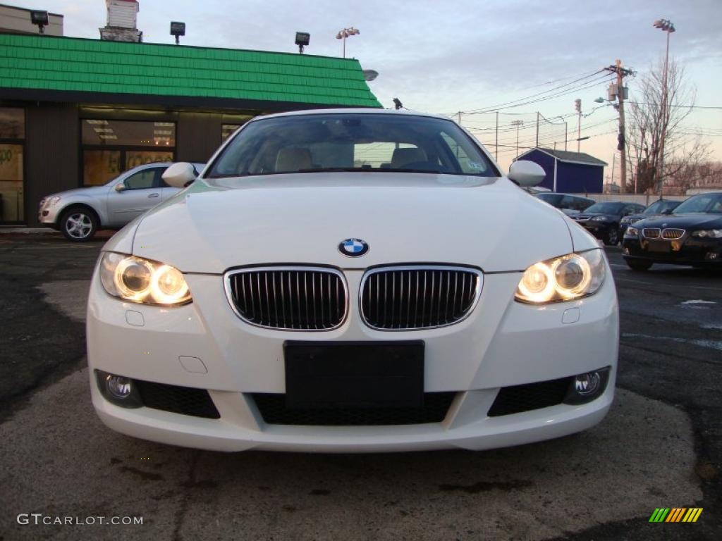 2008 3 Series 328xi Coupe - Alpine White / Cream Beige photo #9