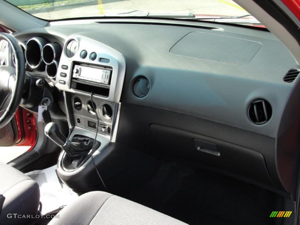 2003 Pontiac Vibe GT Graphite Dashboard Photo #42234756