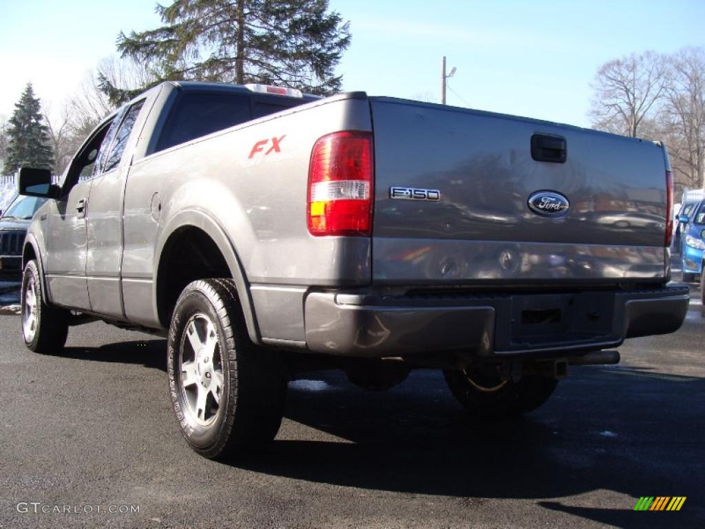 2004 F150 FX4 SuperCab 4x4 - Dark Shadow Grey Metallic / Black/Medium Flint photo #5