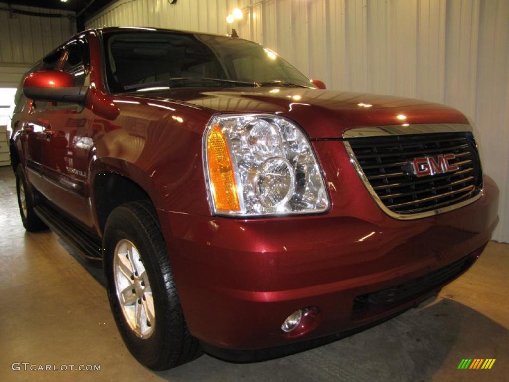 2008 Yukon XL SLT 4x4 - Sonoma Red Metallic / Light Tan photo #1