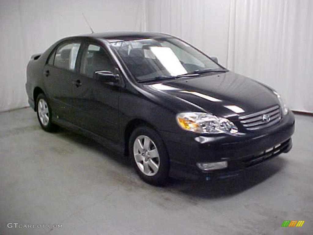 2004 Corolla S - Black / Black photo #1