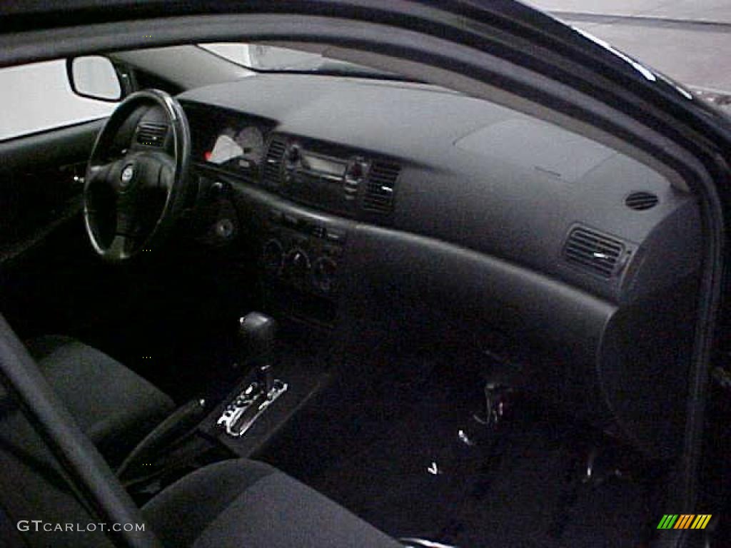 2004 Corolla S - Black / Black photo #8