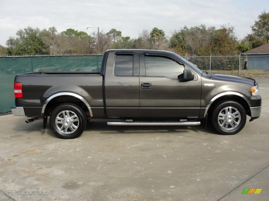 2006 F150 XLT SuperCab - Dark Stone Metallic / Medium/Dark Flint photo #2