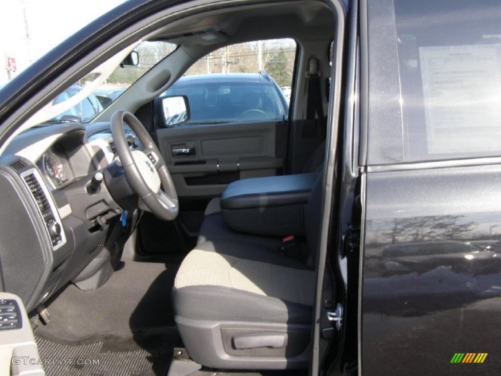 2010 Ram 1500 SLT Quad Cab 4x4 - Brilliant Black Crystal Pearl / Dark Slate/Medium Graystone photo #10