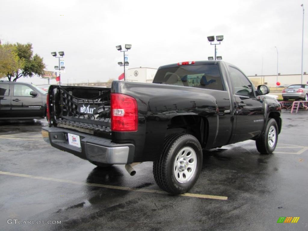 2007 Silverado 1500 Work Truck Regular Cab - Black / Dark Titanium Gray photo #6