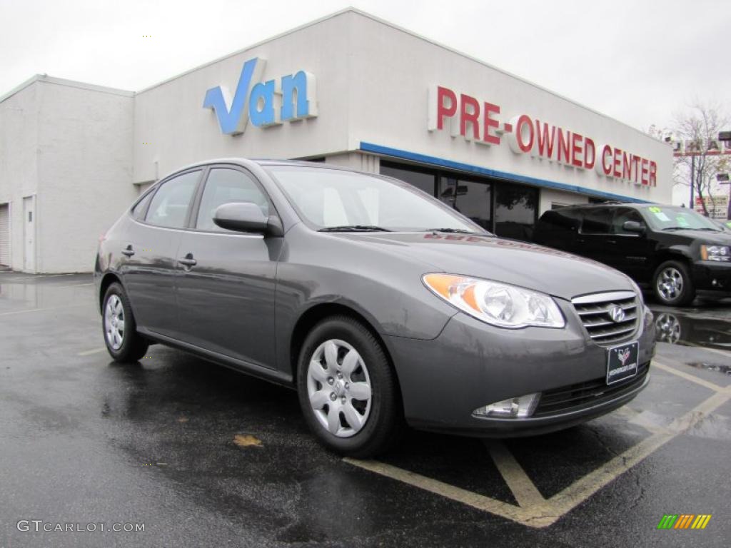 2009 Elantra GLS Sedan - Carbon Gray / Gray photo #1
