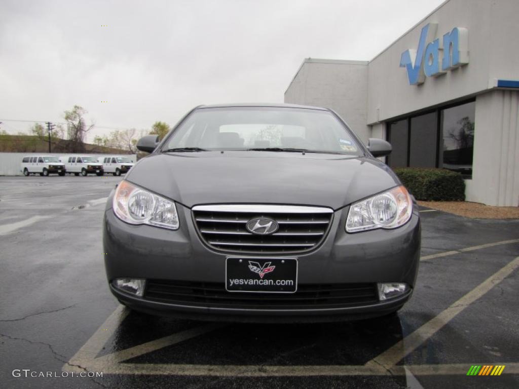 2009 Elantra GLS Sedan - Carbon Gray / Gray photo #2
