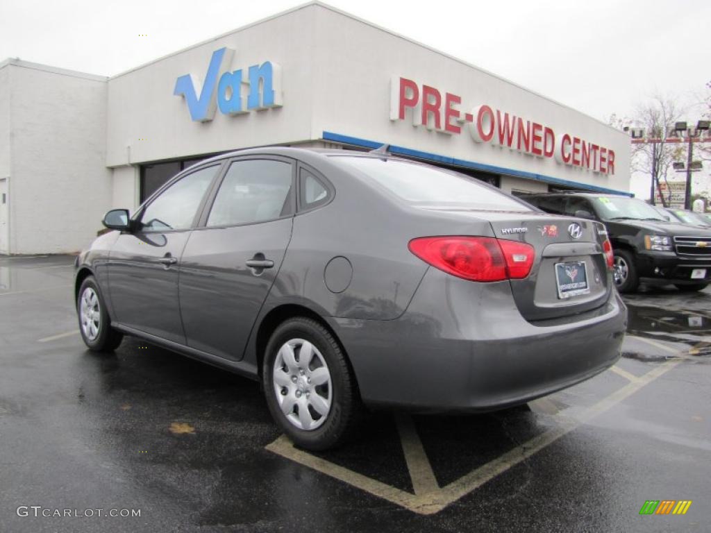 2009 Elantra GLS Sedan - Carbon Gray / Gray photo #5