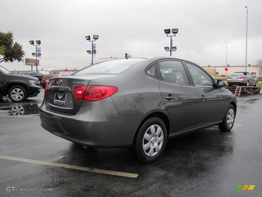 2009 Elantra GLS Sedan - Carbon Gray / Gray photo #6