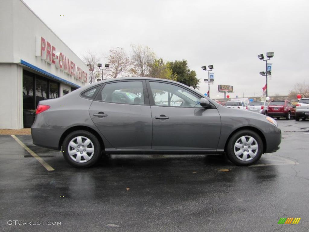 2009 Elantra GLS Sedan - Carbon Gray / Gray photo #7