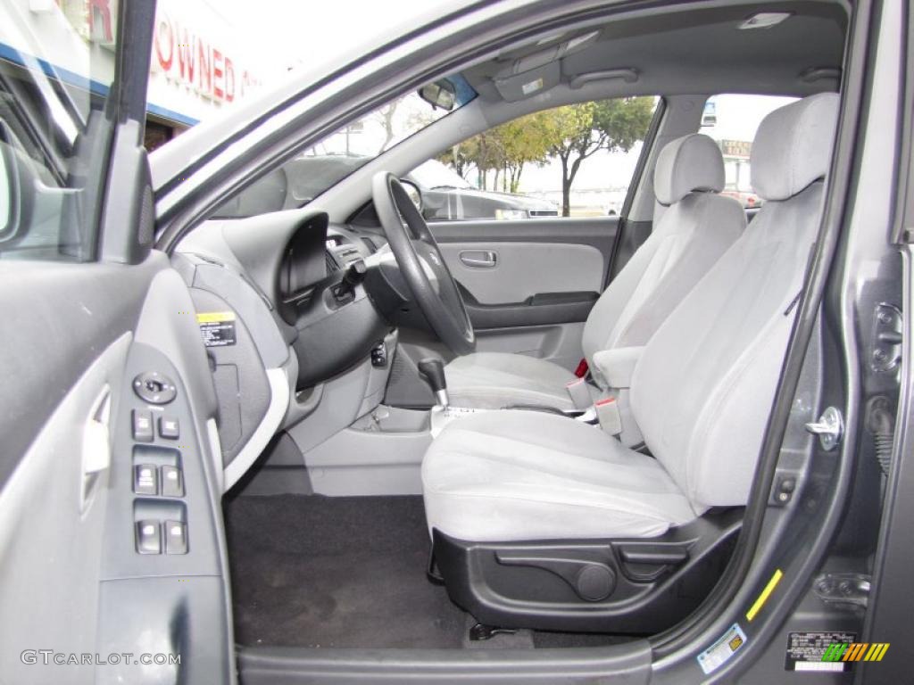 2009 Elantra GLS Sedan - Carbon Gray / Gray photo #8