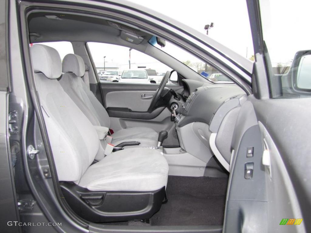 2009 Elantra GLS Sedan - Carbon Gray / Gray photo #9