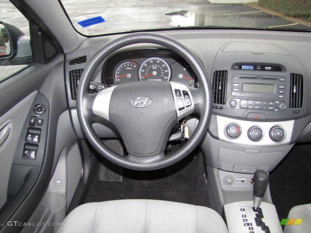 2009 Elantra GLS Sedan - Carbon Gray / Gray photo #14