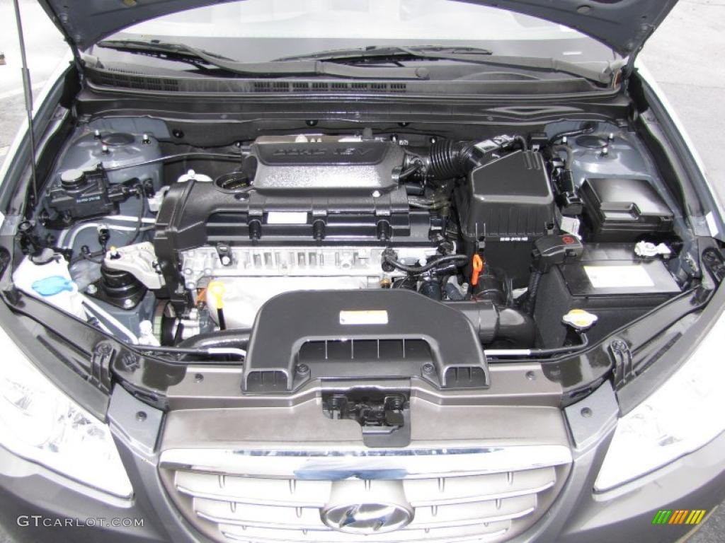 2009 Elantra GLS Sedan - Carbon Gray / Gray photo #17