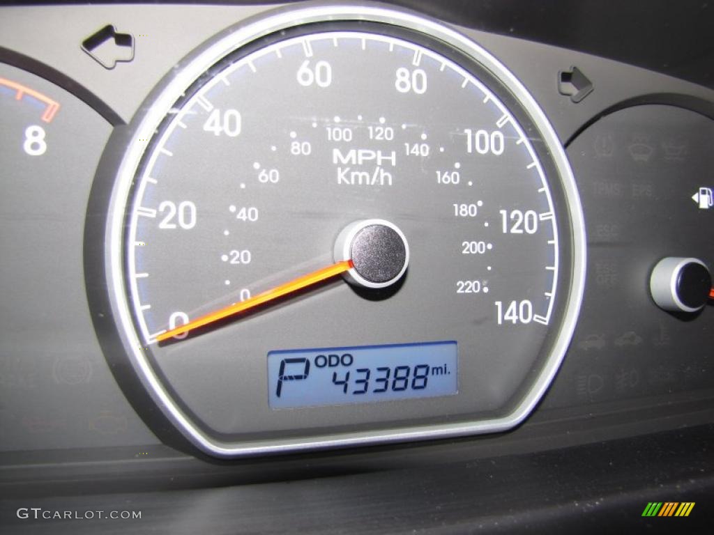 2009 Elantra GLS Sedan - Carbon Gray / Gray photo #20