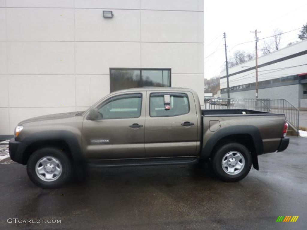 2009 Tacoma V6 Double Cab 4x4 - Pyrite Brown Mica / Sand Beige photo #1