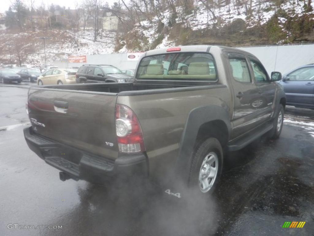 2009 Tacoma V6 Double Cab 4x4 - Pyrite Brown Mica / Sand Beige photo #4