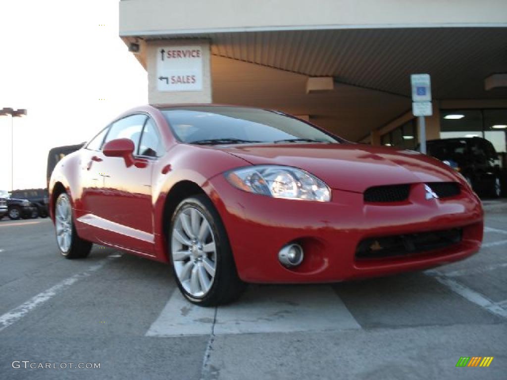 2007 Eclipse GT Coupe - Pure Red / Dark Charcoal photo #1