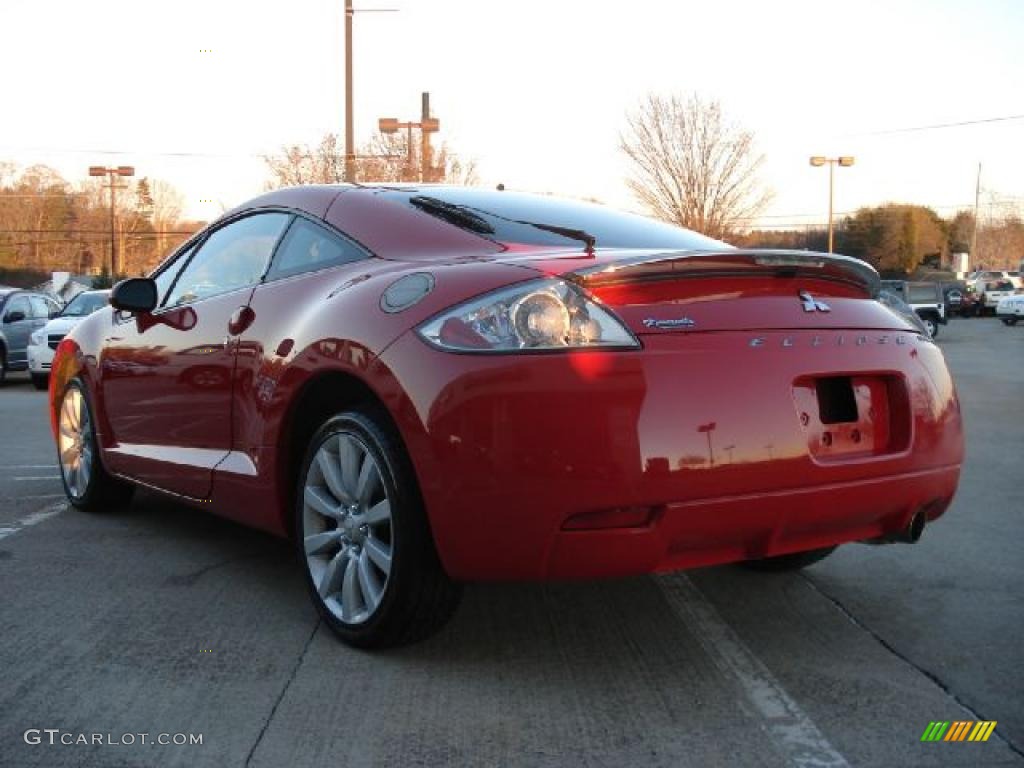 2007 Eclipse GT Coupe - Pure Red / Dark Charcoal photo #5