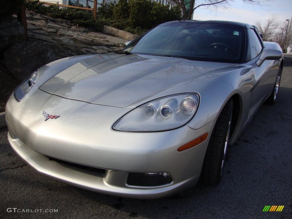 2005 Corvette Coupe - Machine Silver / Ebony photo #1
