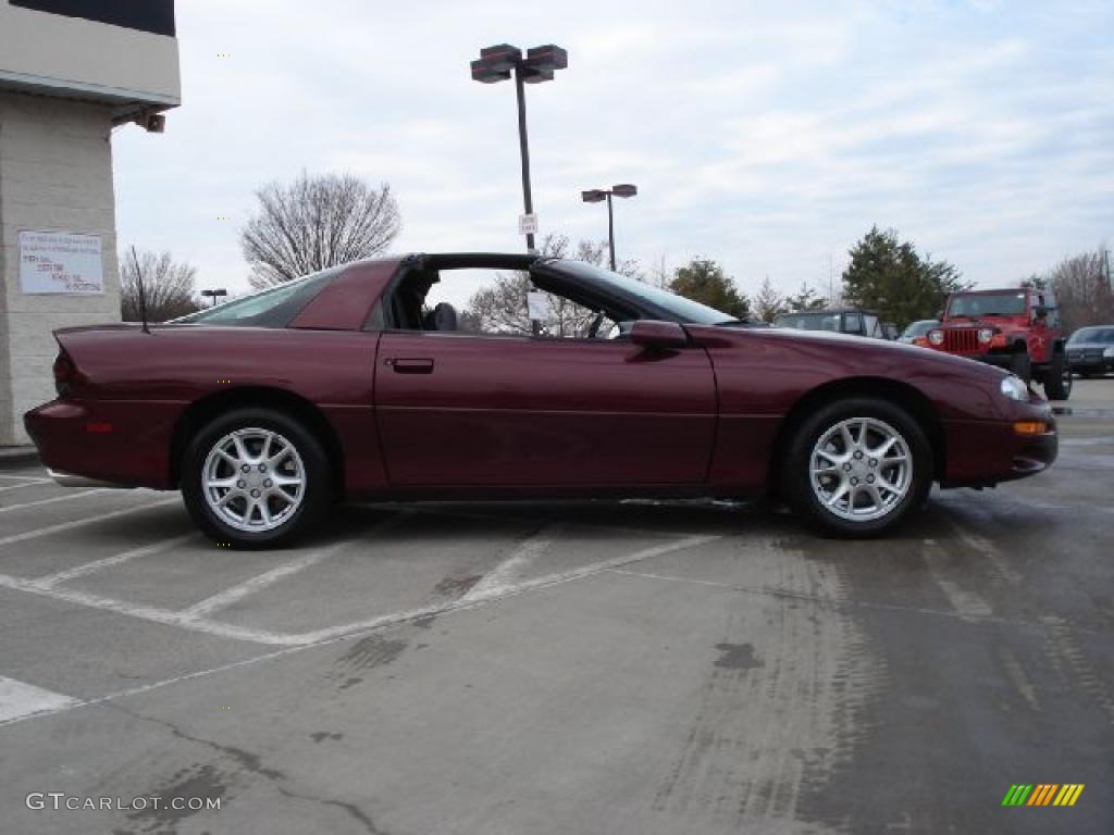 2001 Camaro Coupe - Monterey Maroon Metallic / Ebony photo #2