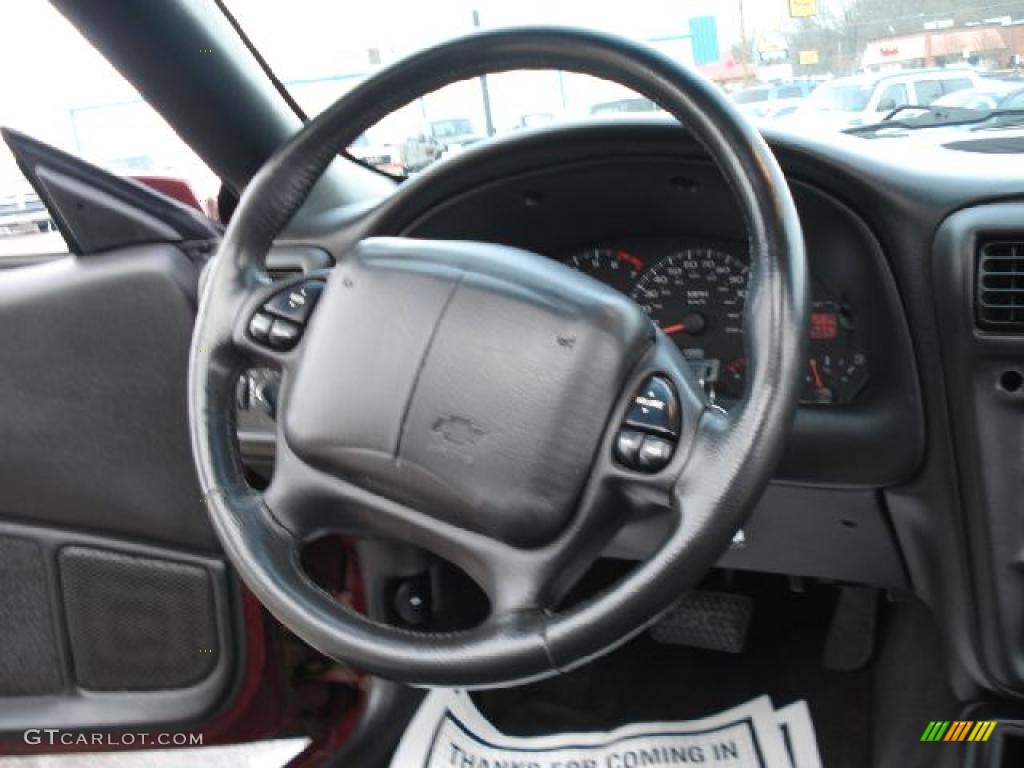 2001 Chevrolet Camaro Coupe Ebony Steering Wheel Photo #42245195